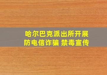 哈尔巴克派出所开展防电信诈骗 禁毒宣传